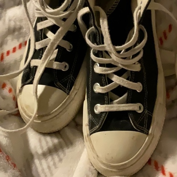 Sincerely Jules black chunky high top sneakers 😍. Size 7.5 M - Picture 3 of 8